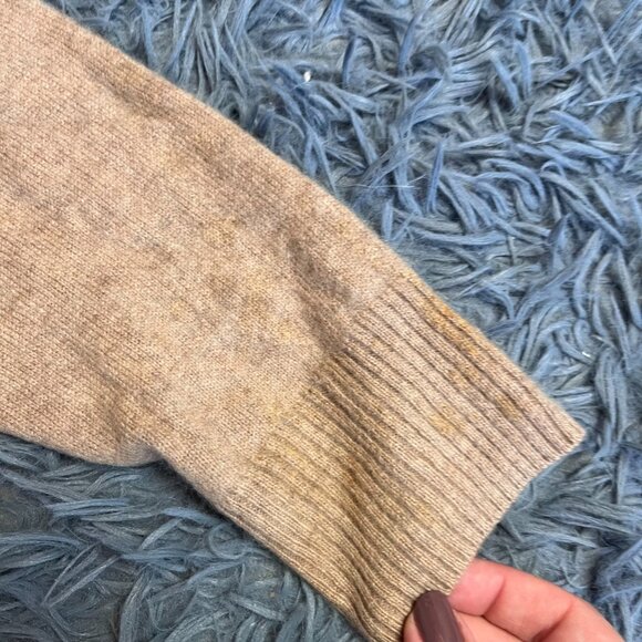 Gianni Marcelo Camel Beige 100% Cashmere Sweater - Picture 2 of 6